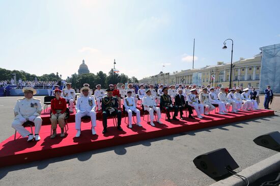 Russian President Vladimir Putin attends Main Naval Parade