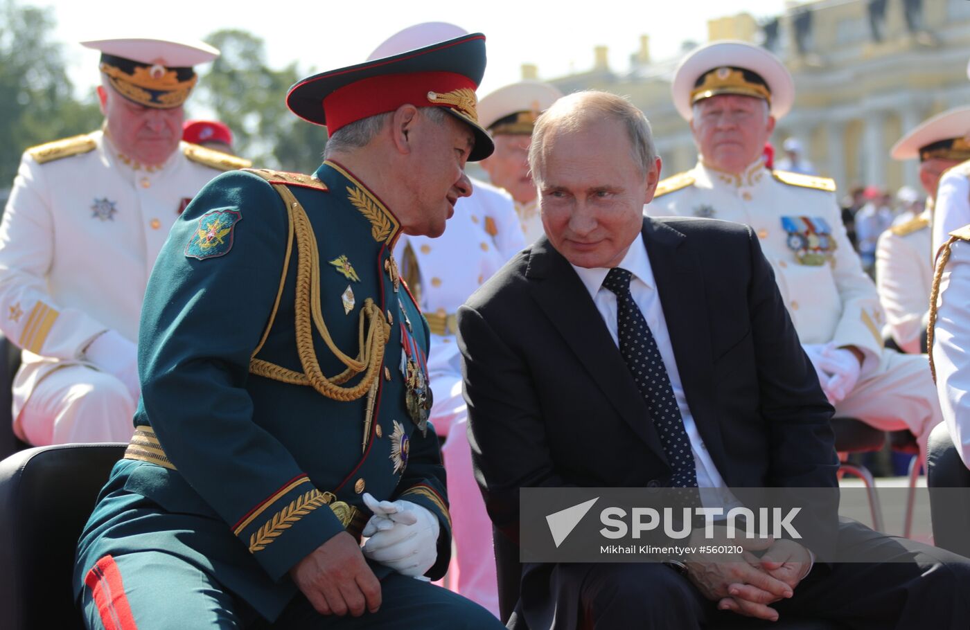 Russian President Vladimir Putin attends Main Naval Parade