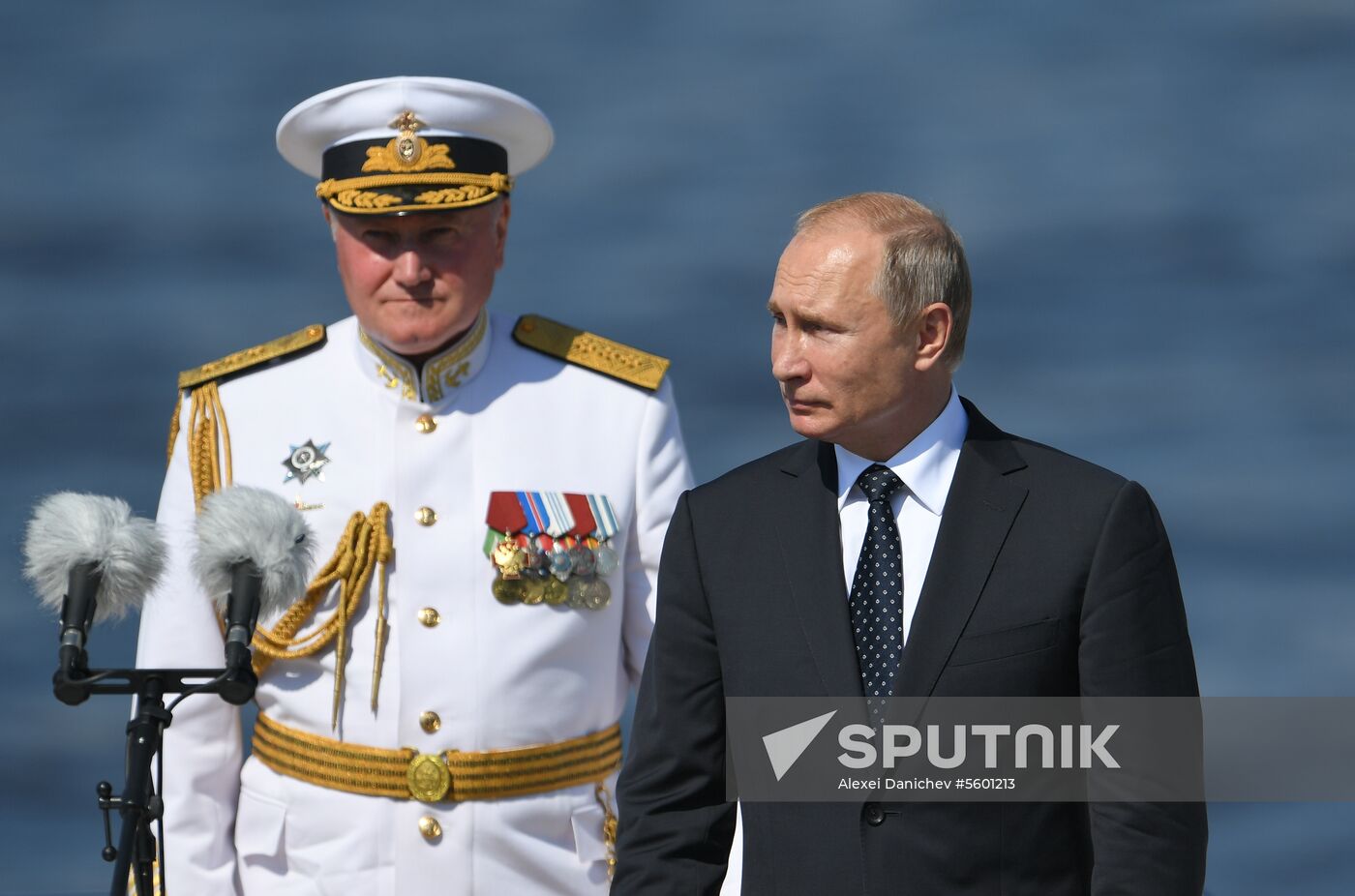 Russian President Vladimir Putin attends Main Naval Parade