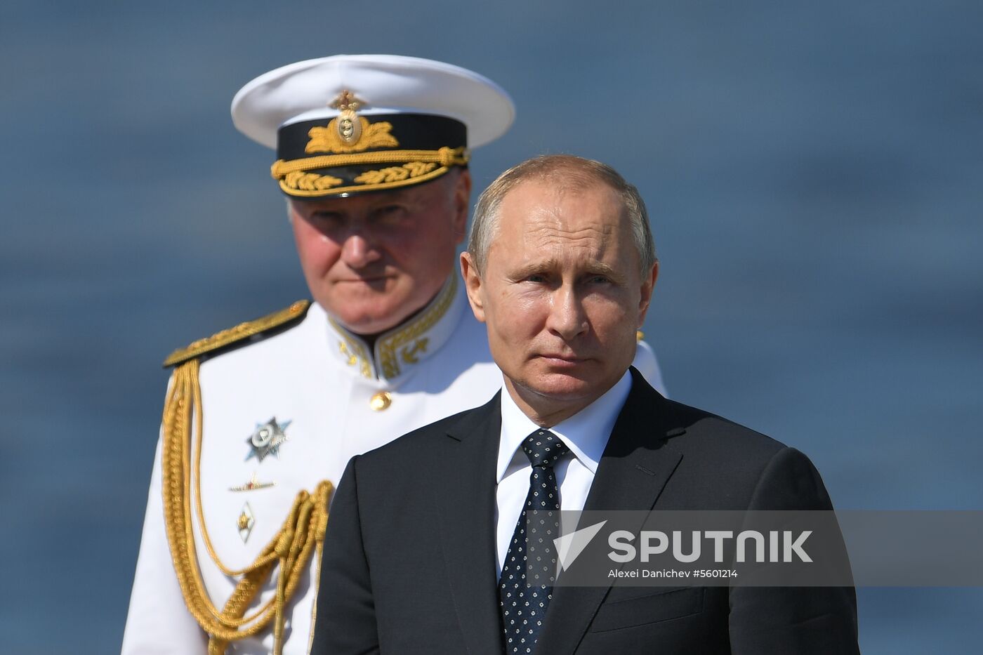 Russian President Vladimir Putin attends Main Naval Parade
