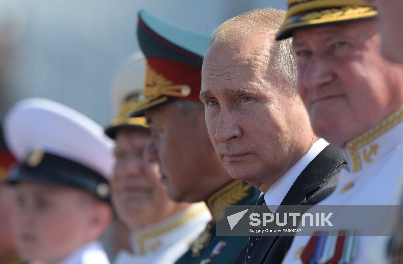 Russian President Vladimir Putin attends Main Naval Parade