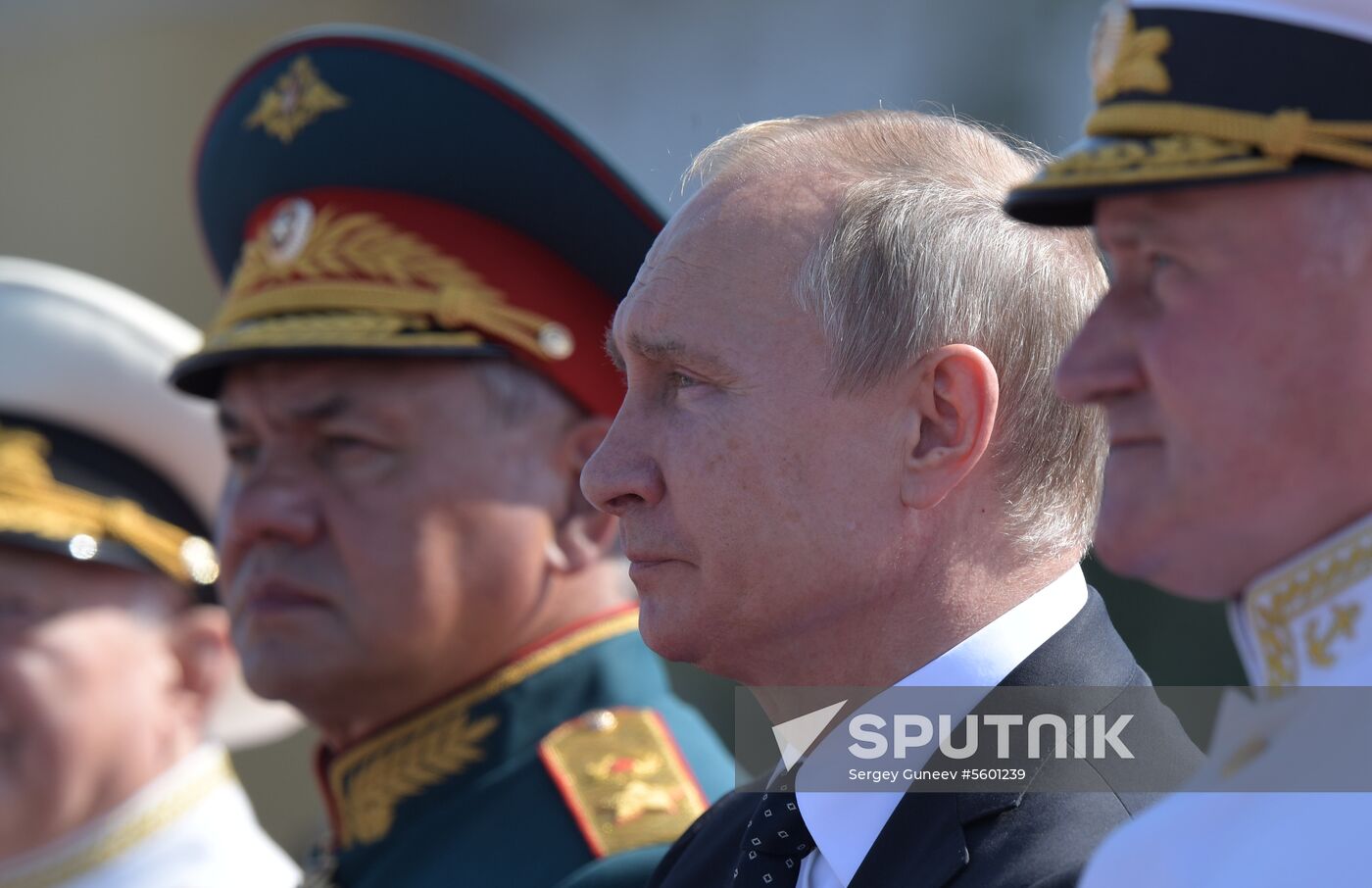 Russian President Vladimir Putin attends Main Naval Parade