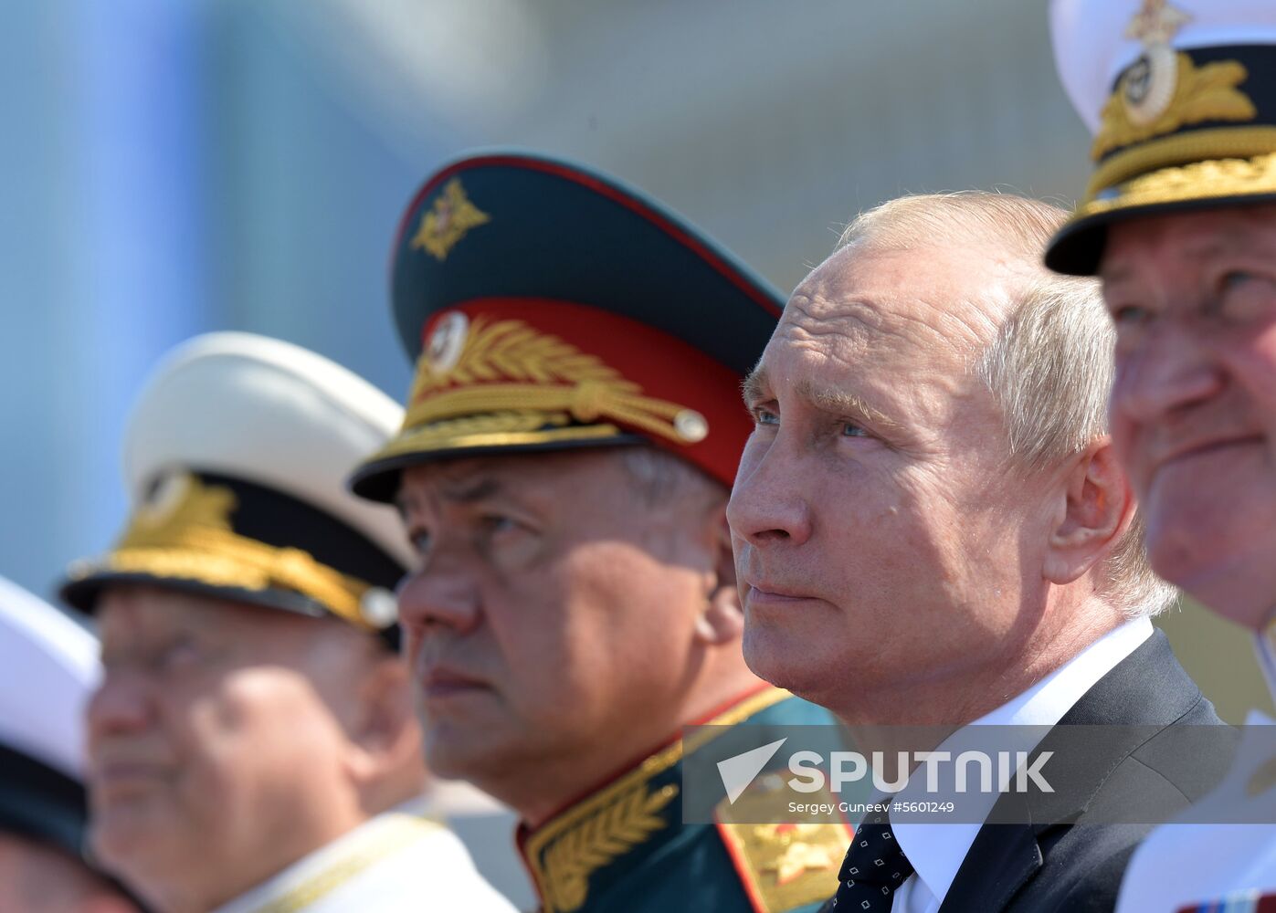 Russian President Vladimir Putin attends Main Naval Parade