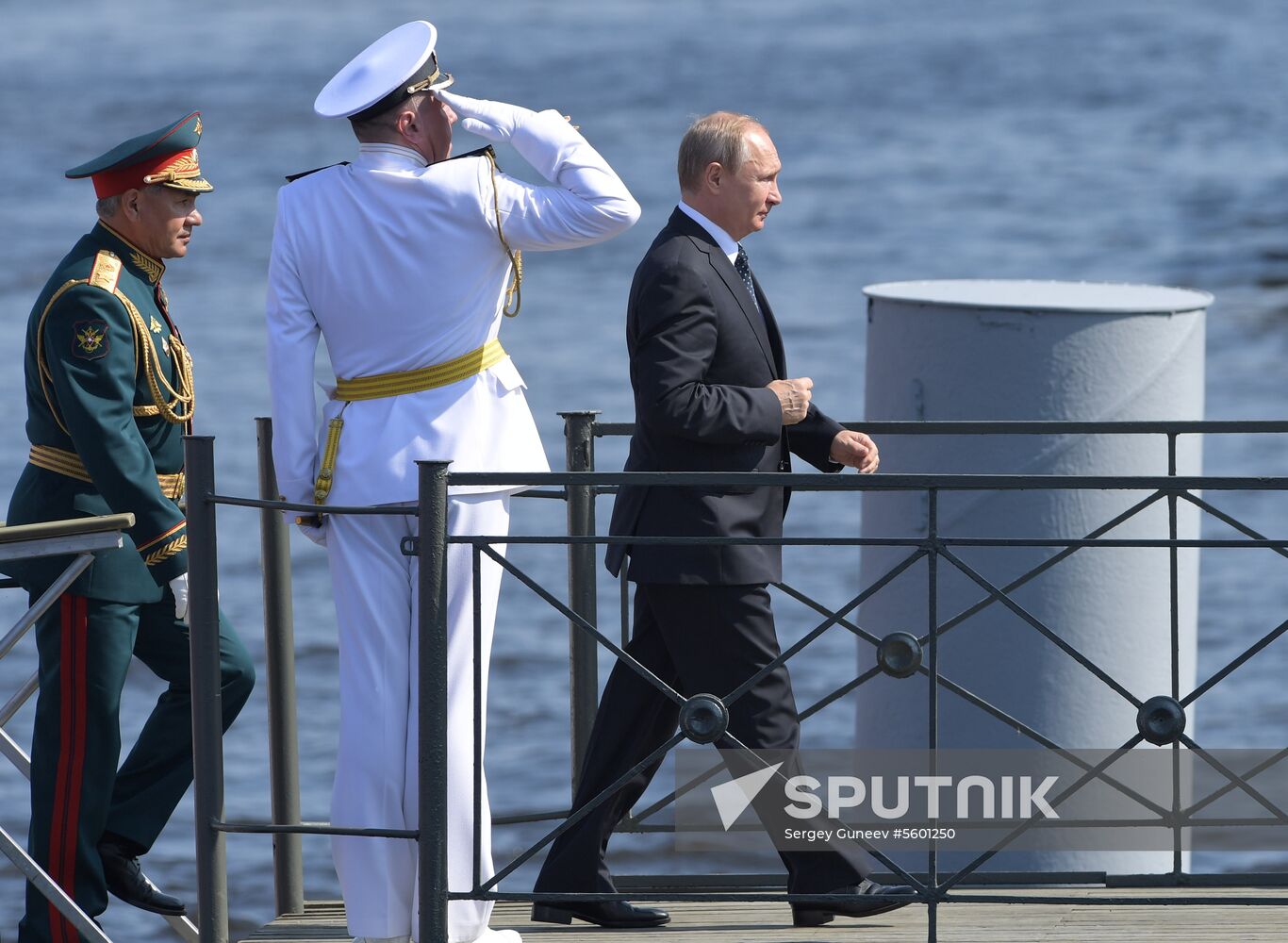 Russian President Vladimir Putin attends Main Naval Parade