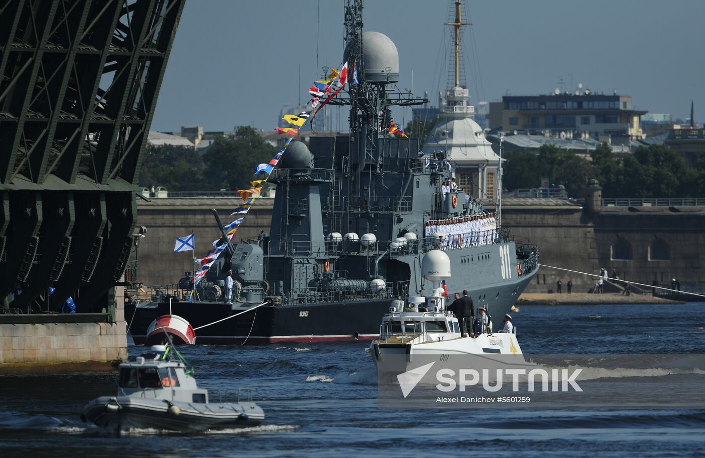 Russian President Vladimir Putin attends Main Naval Parade