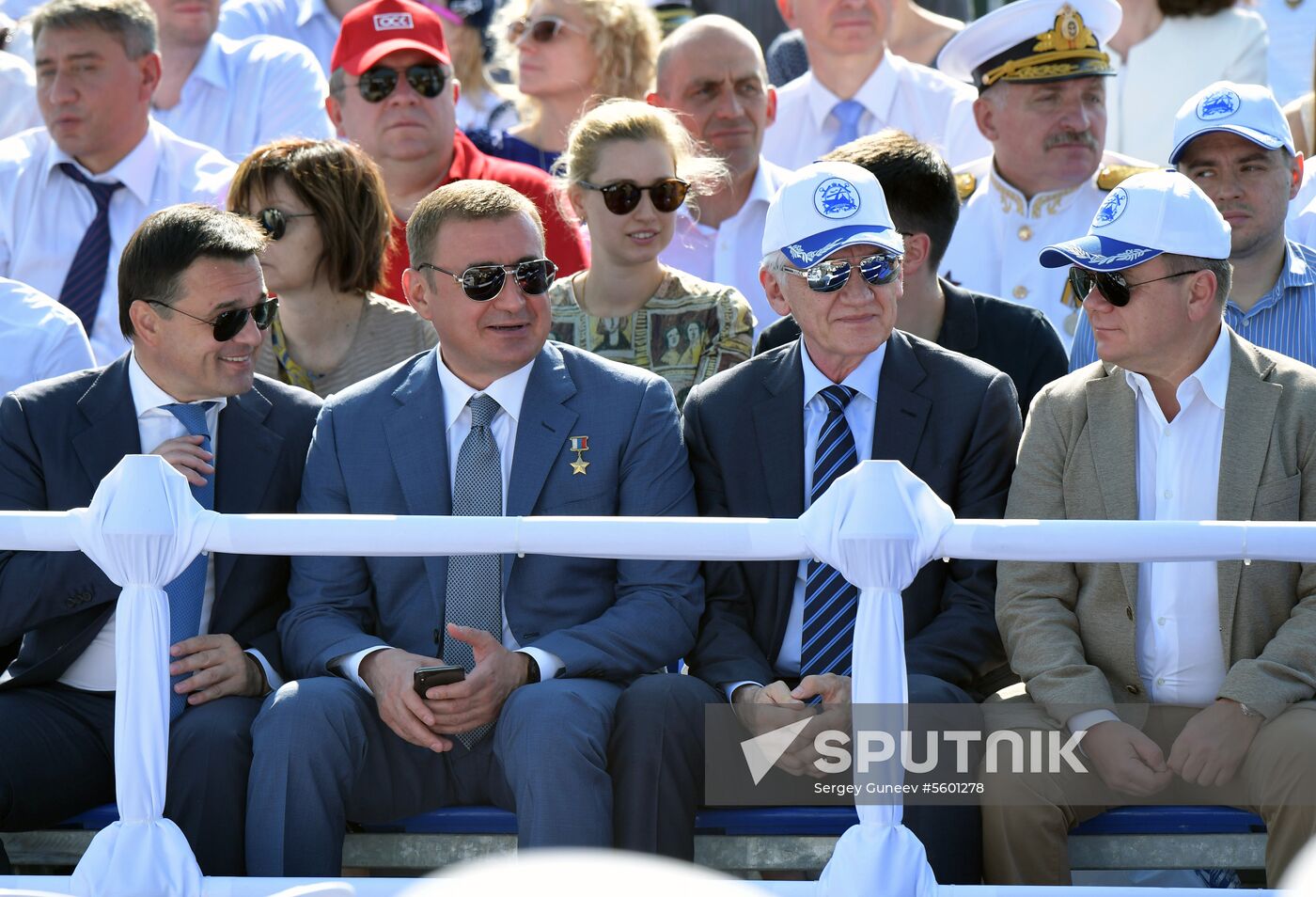 Russian President Vladimir Putin attends Main Naval Parade
