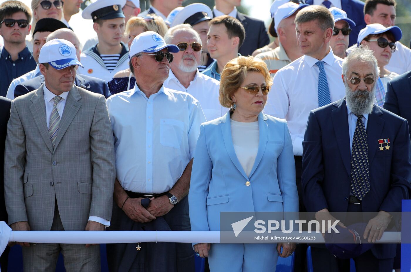 Russian President Vladimir Putin attends Main Naval Parade