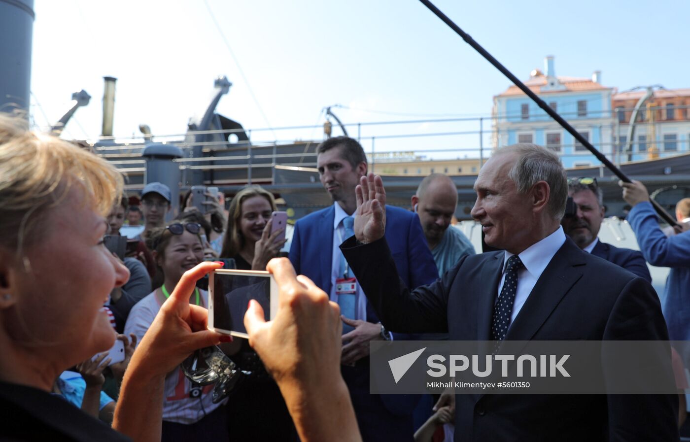 Russian President Vladimir Putin attends Main Naval Parade
