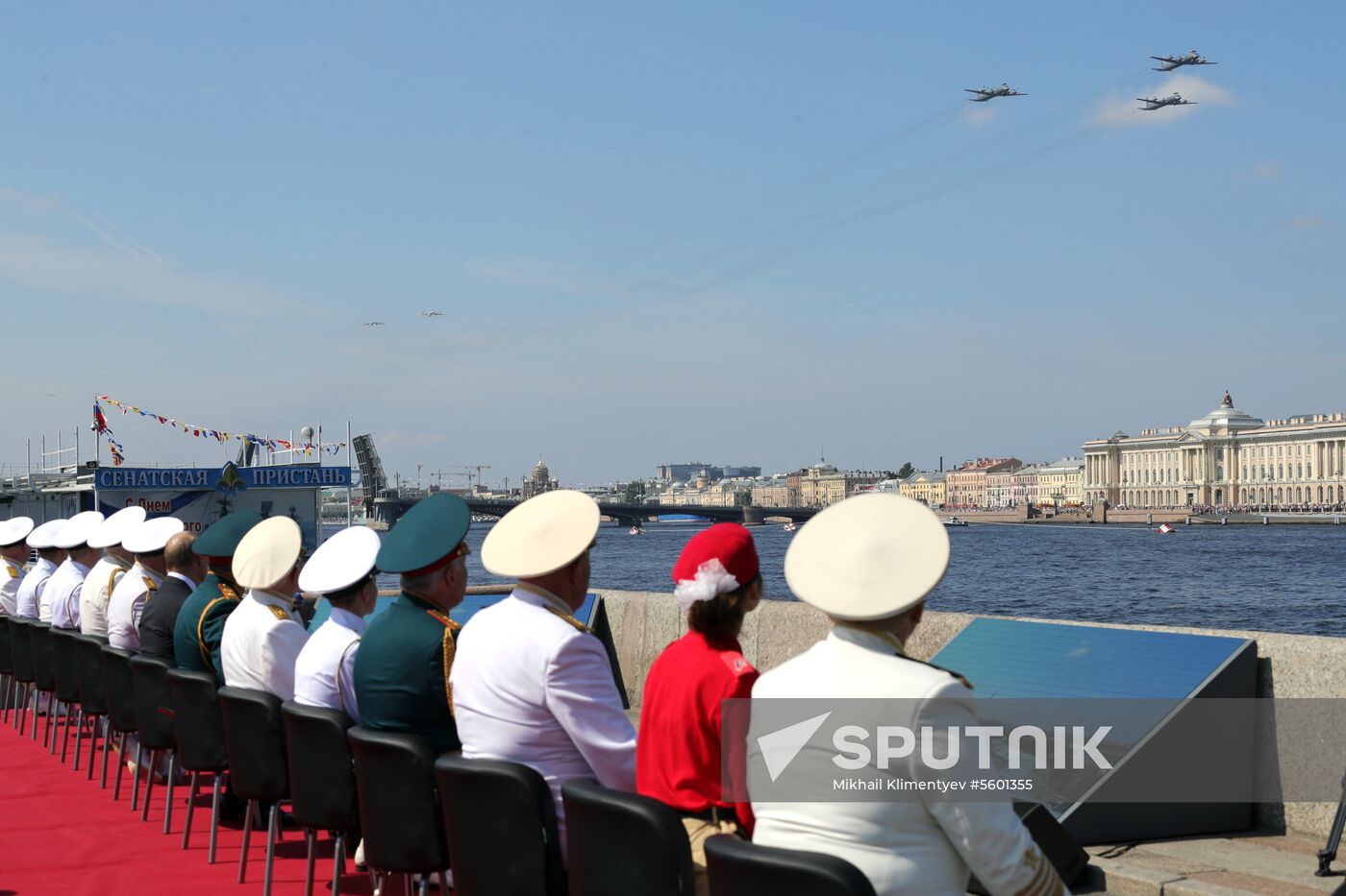 Russian President Vladimir Putin attends Main Naval Parade