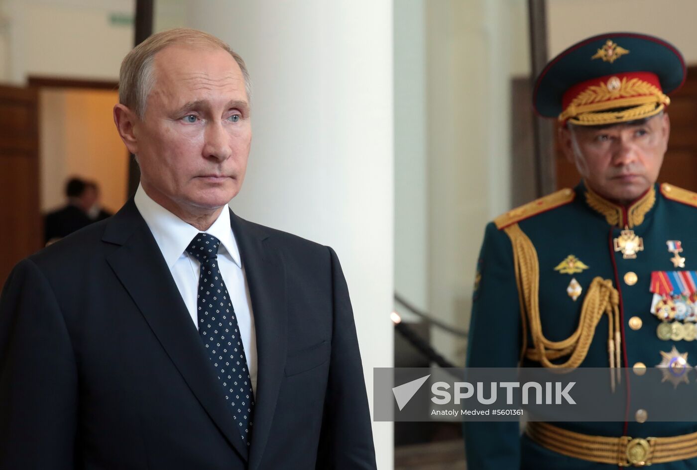 Russian President Vladimir Putin visits Nakhimov Naval School