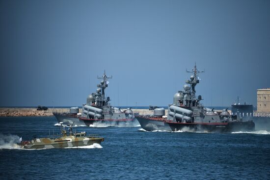 Russian Navy Day celebrations