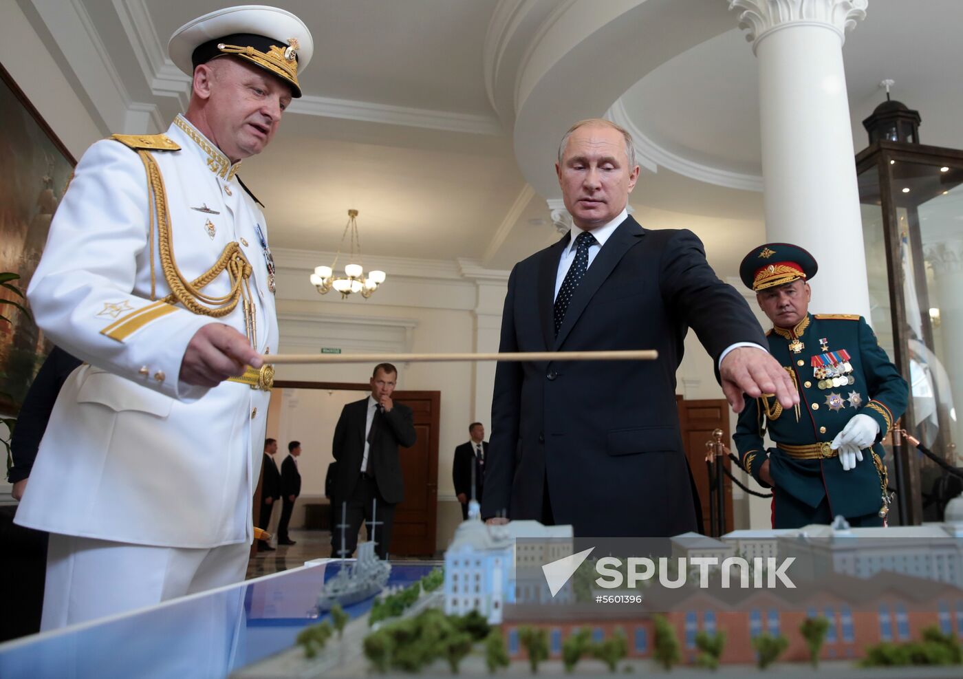 Russian President Vladimir Putin visits Nakhimov Naval School