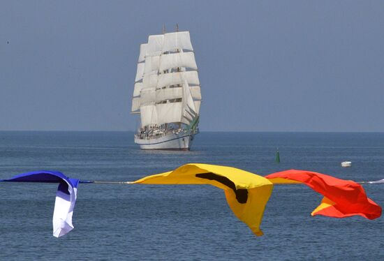 Prime Minister of Russia Dmitry Medvedev attends Russian Navy Day celebrations in Sevastopol