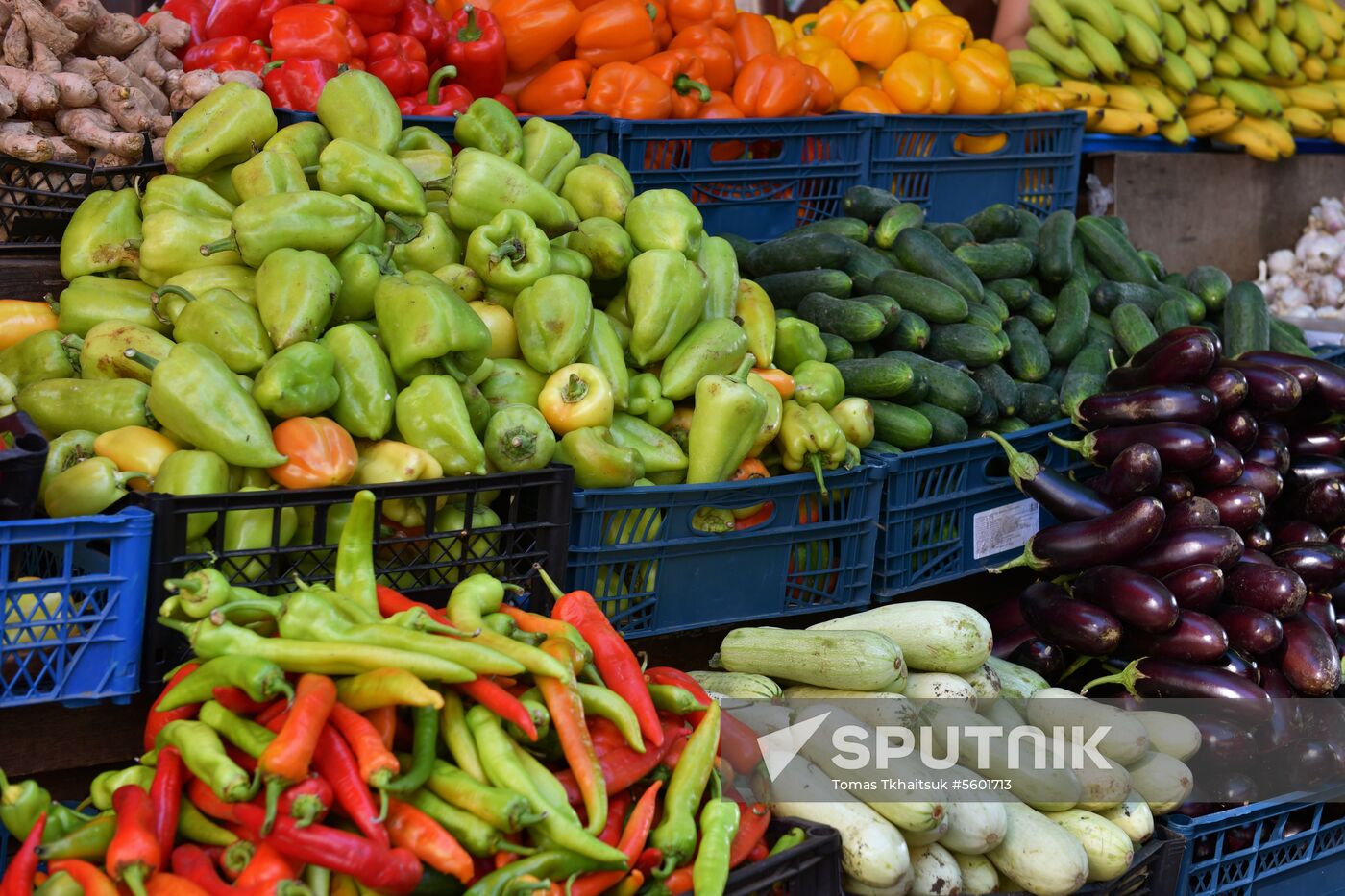 Central market in Sukhumi