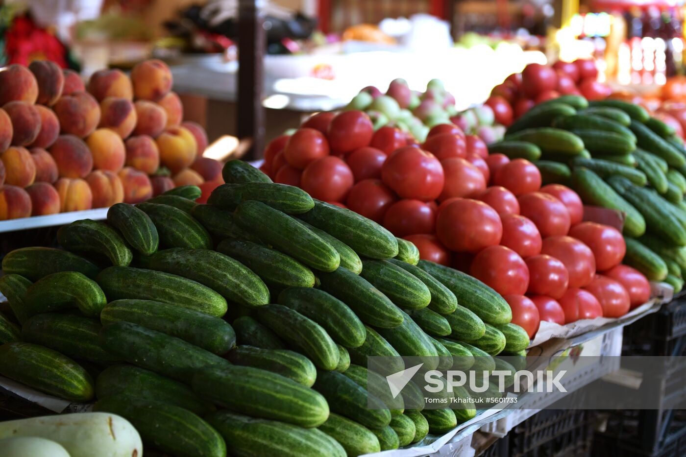 Central market in Sukhumi