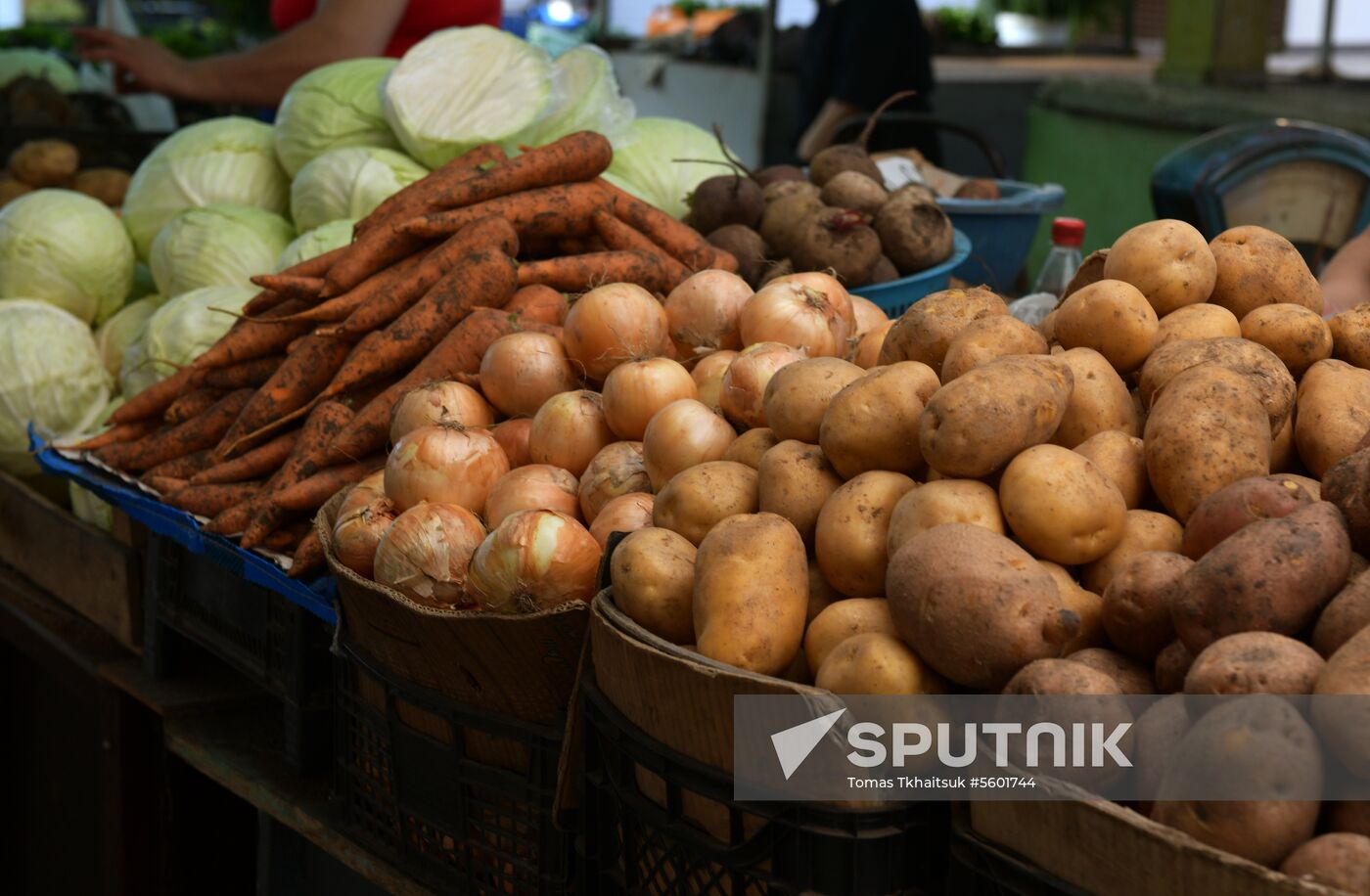 Central market in Sukhumi