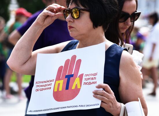 Event in Kiev against human trafficking