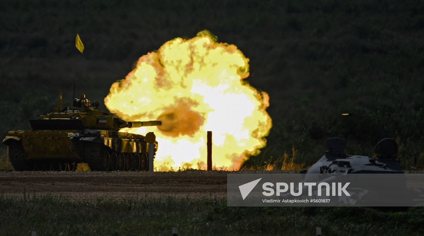 2018 Tank Biathlon. Individual race. Stage one