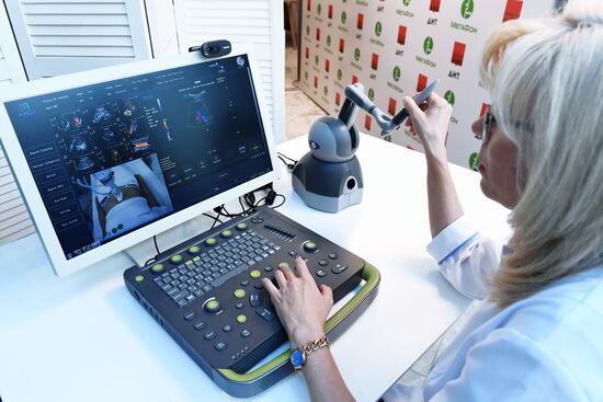 Telemedical equipment for remote ultrasound imaging at Morozov Children's Hospital