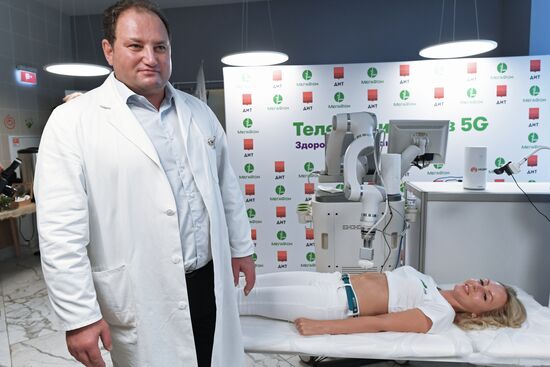 Telemedical equipment for remote ultrasound imaging at Morozov Children's Hospital