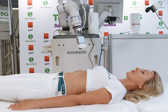 Telemedical equipment for remote ultrasound imaging at Morozov Children's Hospital