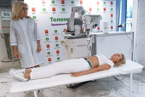 Telemedical equipment for remote ultrasound imaging at Morozov Children's Hospital