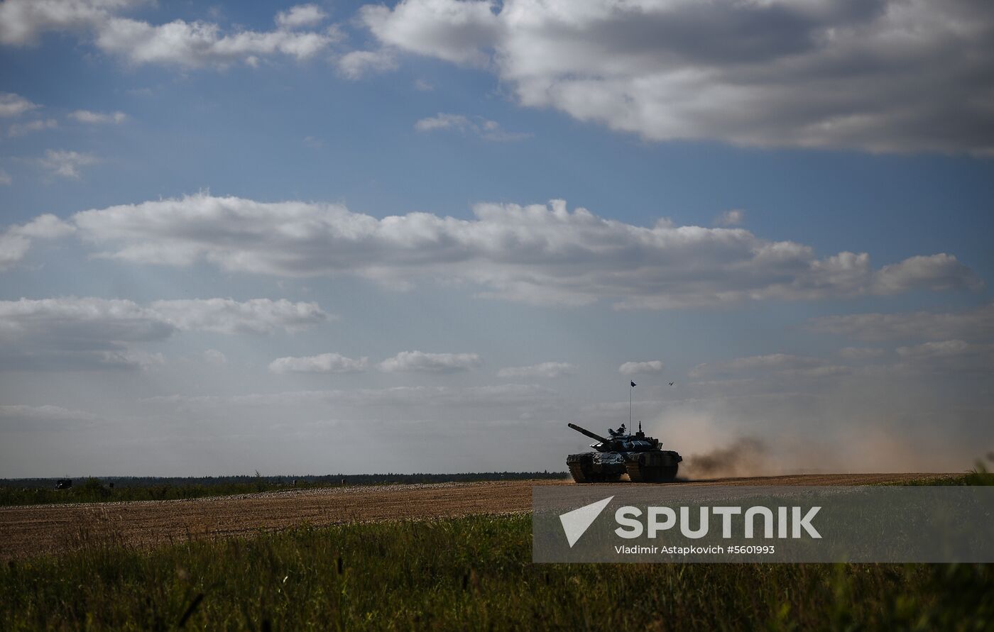 2018 Tank Biathlon. Individual race. Stage one