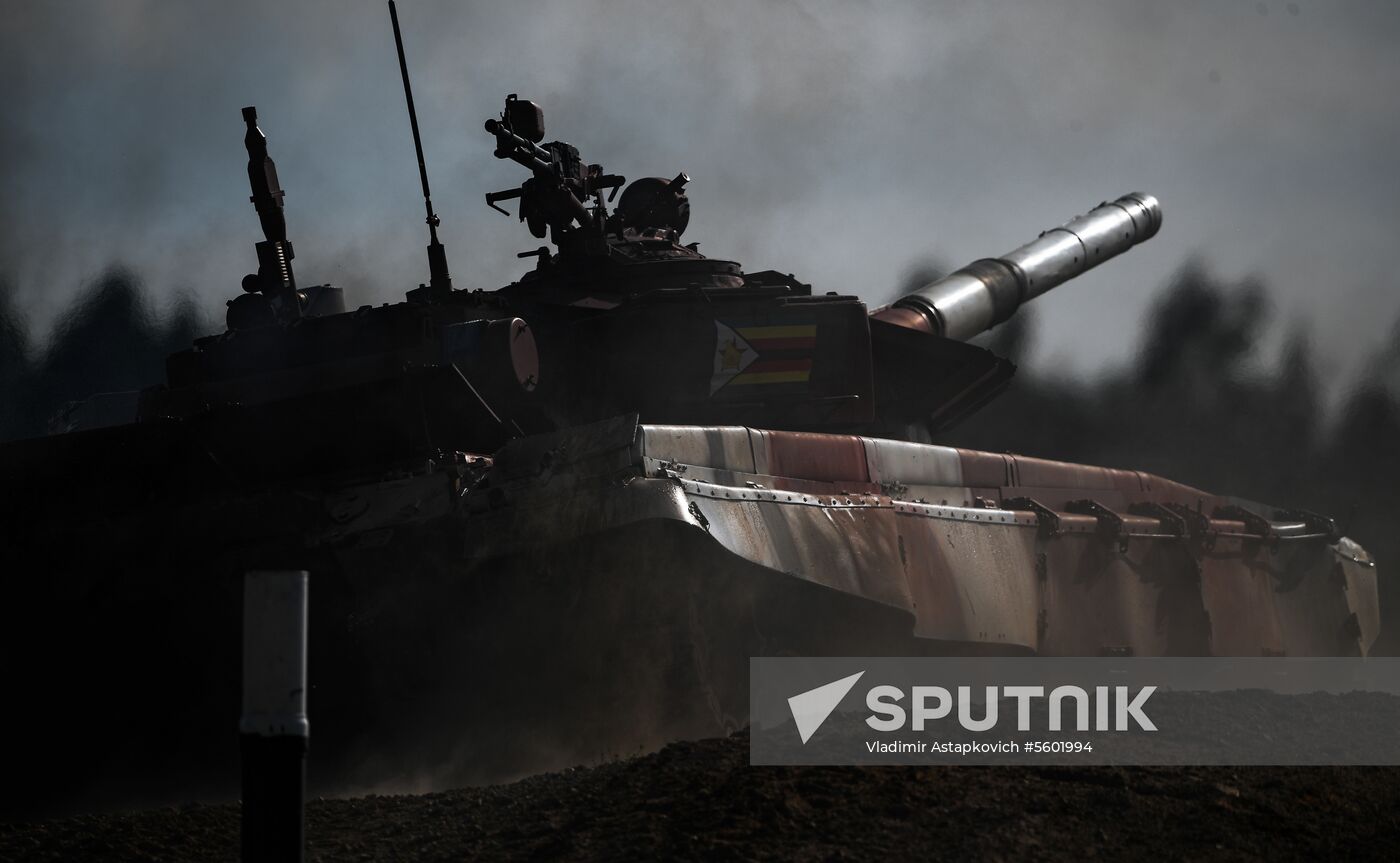 2018 Tank Biathlon. Individual race. Stage one