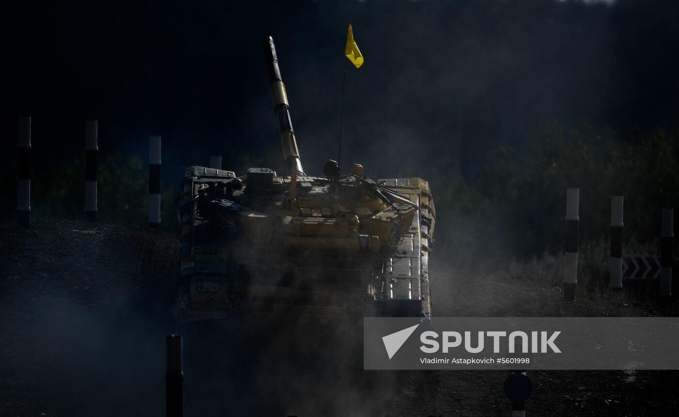 2018 Tank Biathlon. Individual race. Stage one