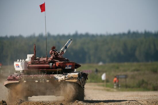 2018 Tank Biathlon. Individual race. Round one