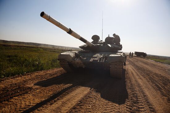 2018 Tank Biathlon. Individual race. Round one