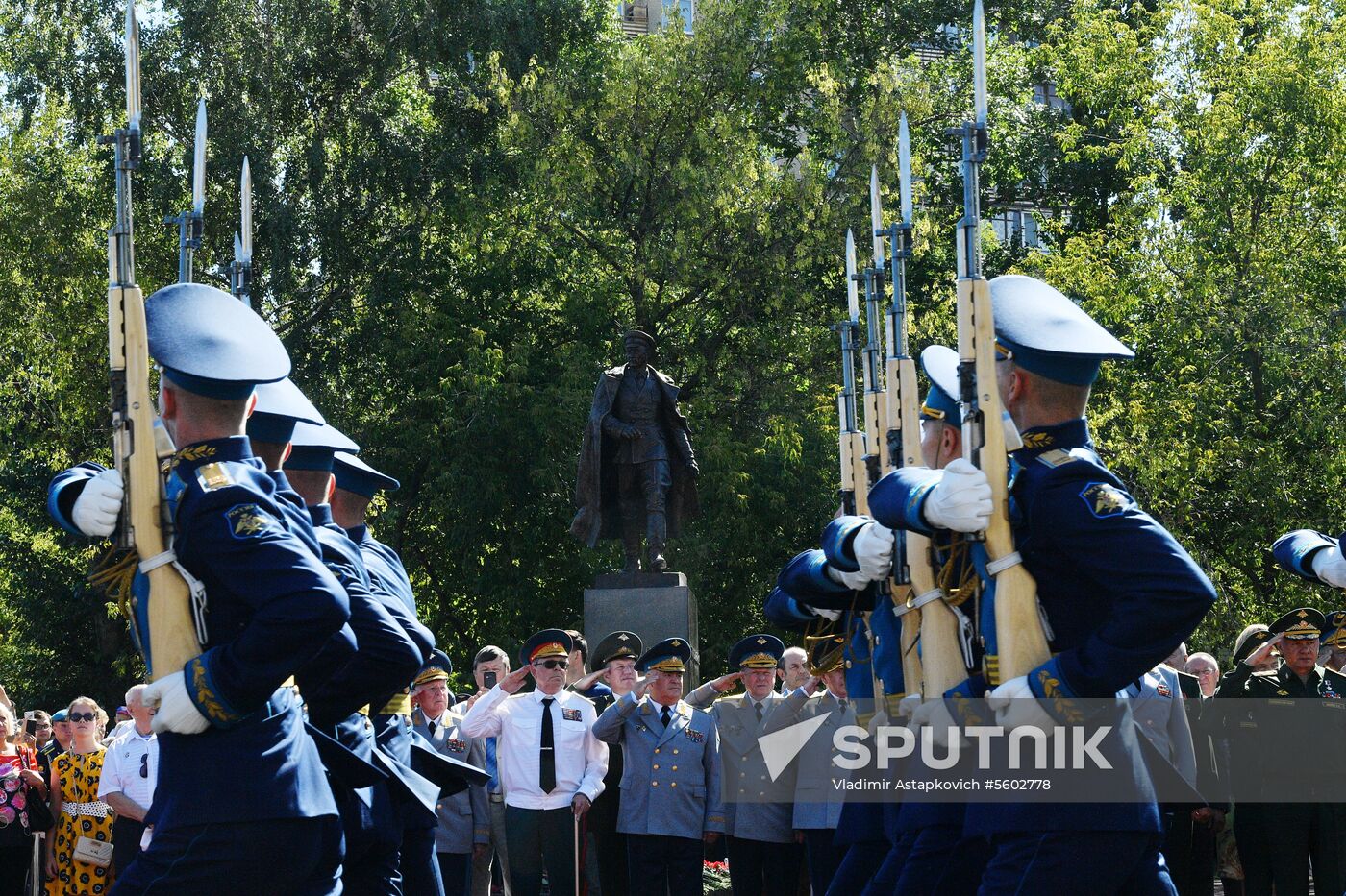 Opening of monument to General Vasily Margelov