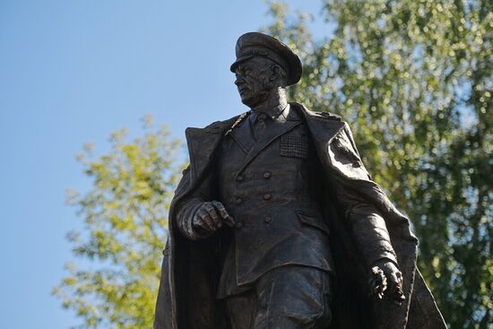 Opening of monument to General Vasily Margelov