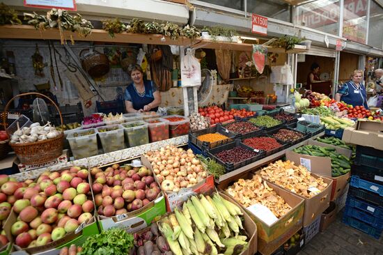 Watermelons go on sale in Moscow