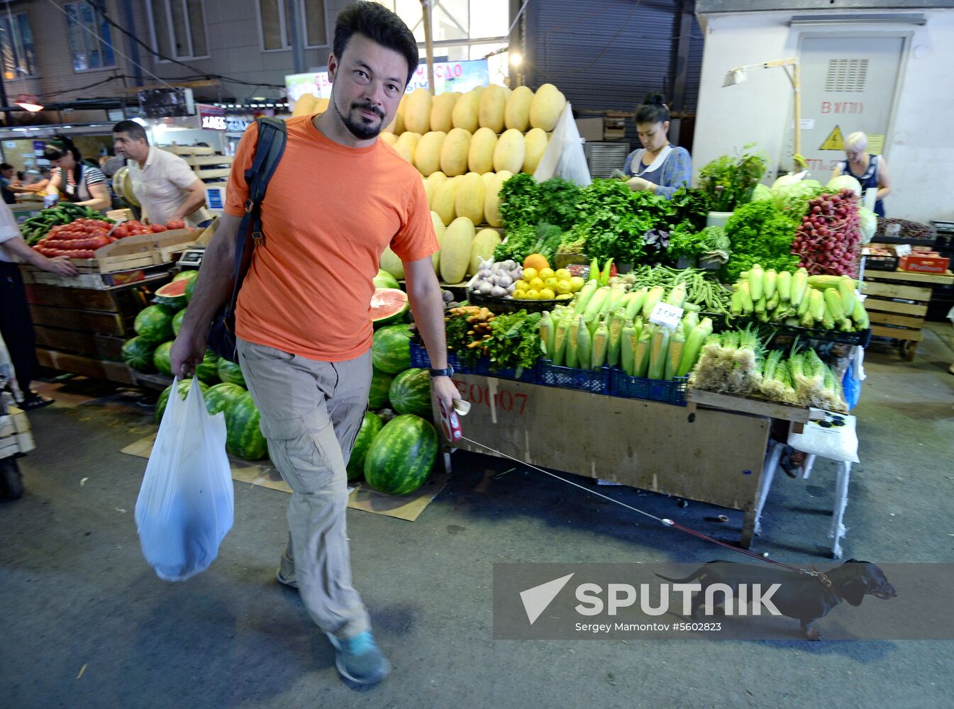 Watermelons go on sale in Moscow