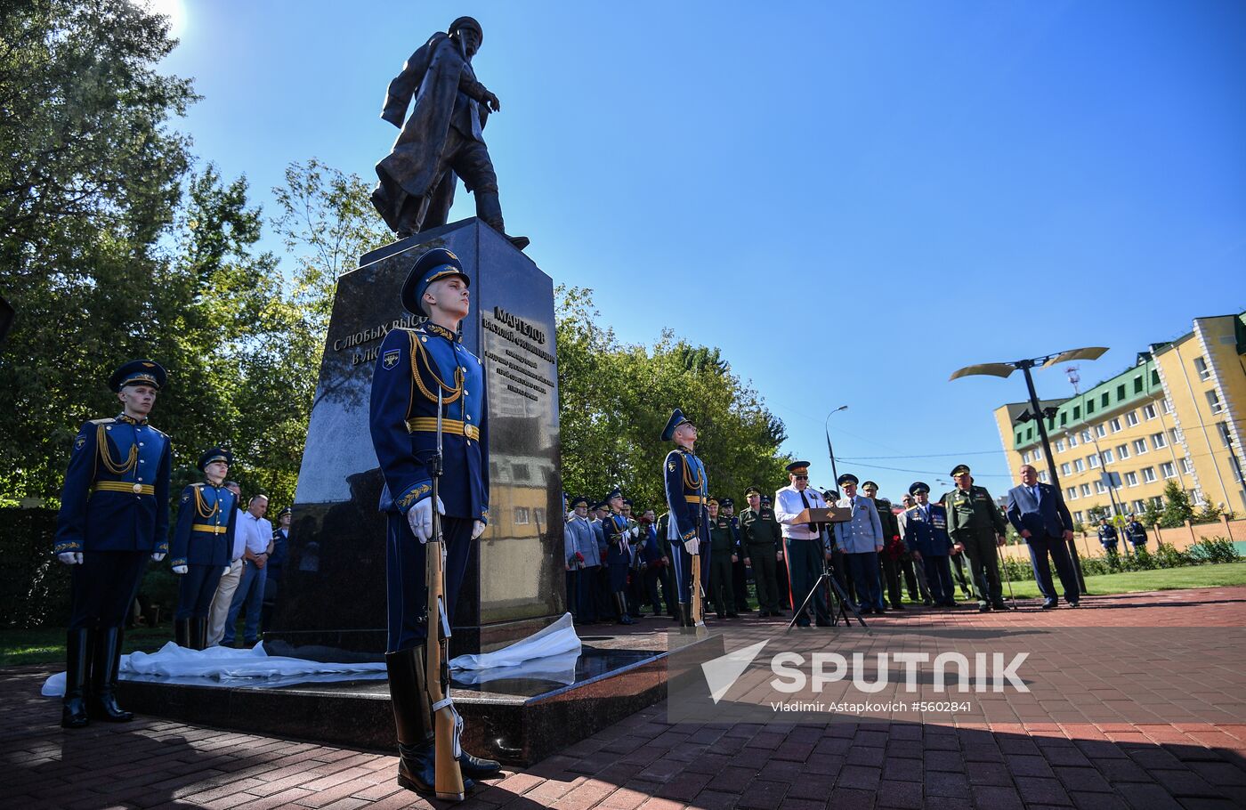 Opening of monument to General Vasily Margelov