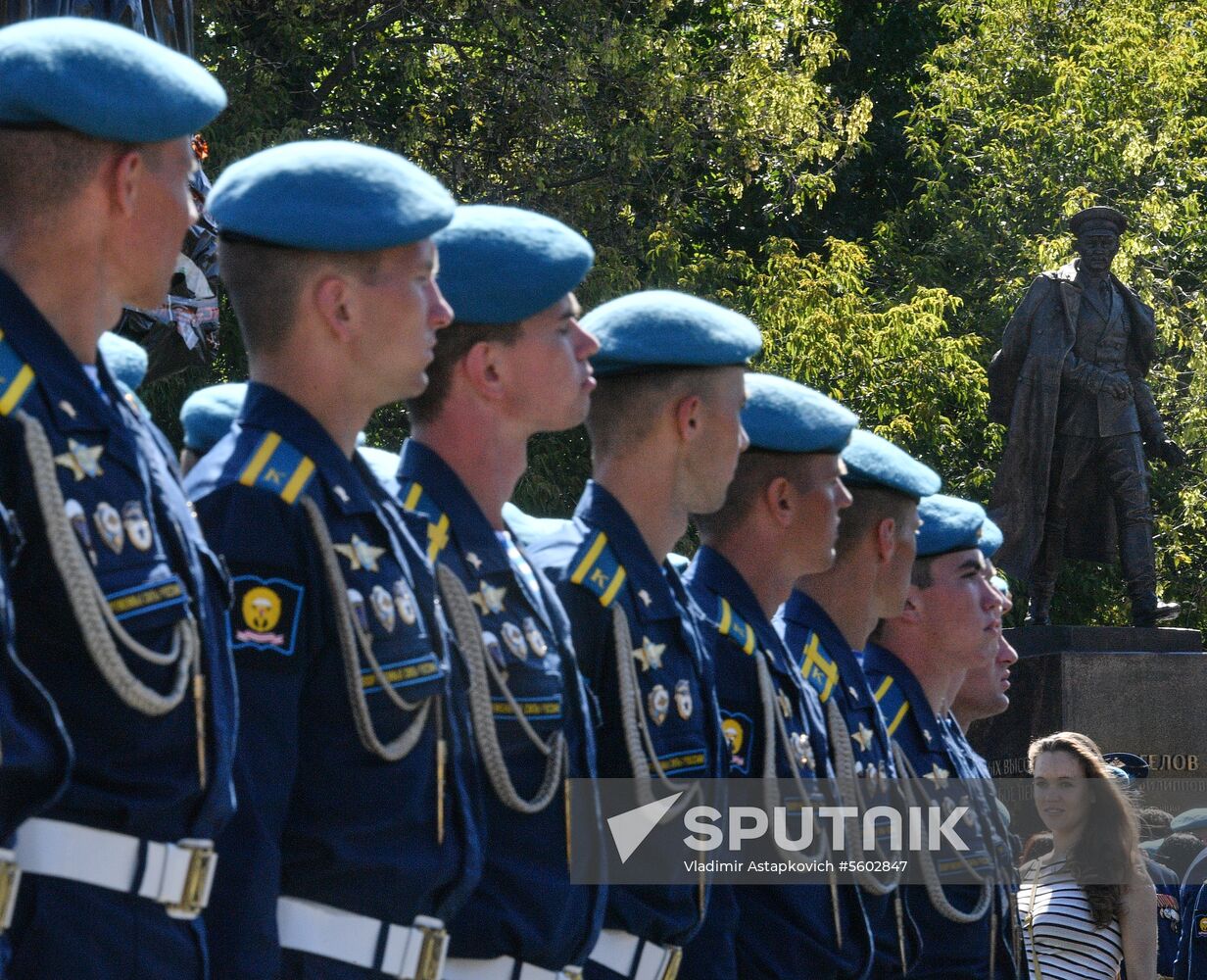 Opening of monument to General Vasily Margelov