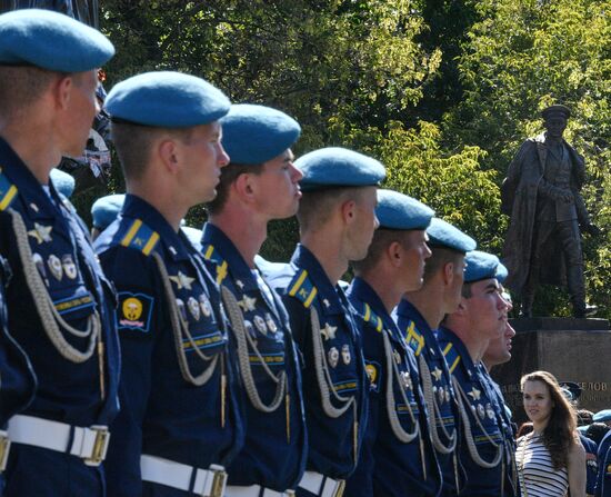 Opening of monument to General Vasily Margelov