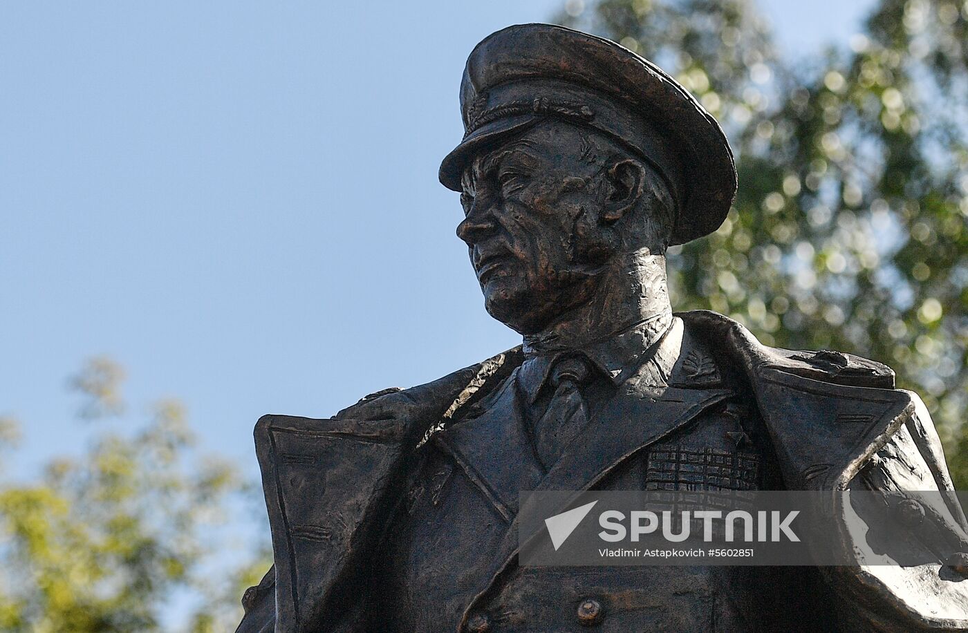 Opening of monument to General Vasily Margelov