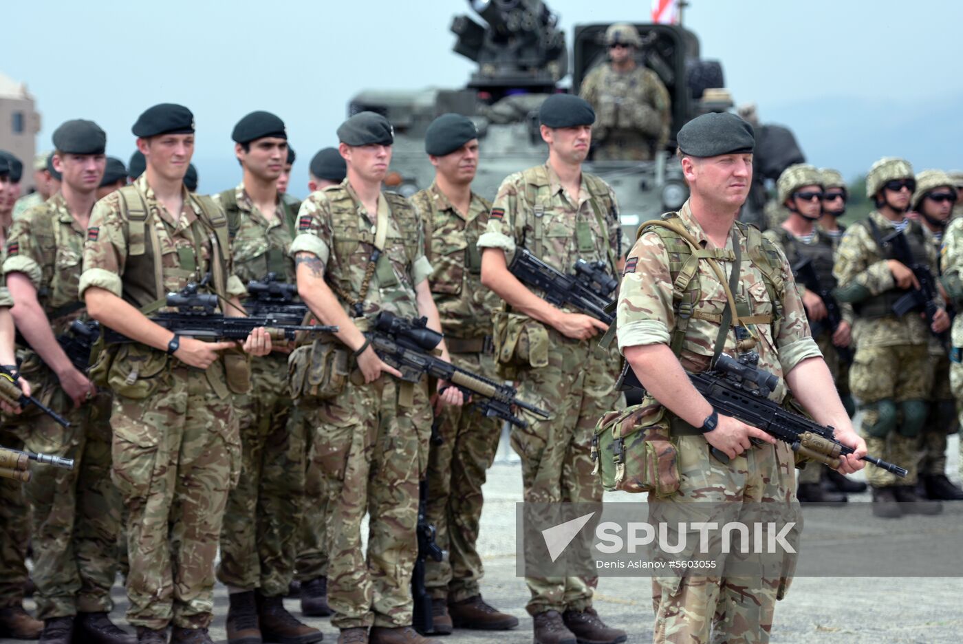 Kick-off ceremony for Noble Partner military exercise in Georgia