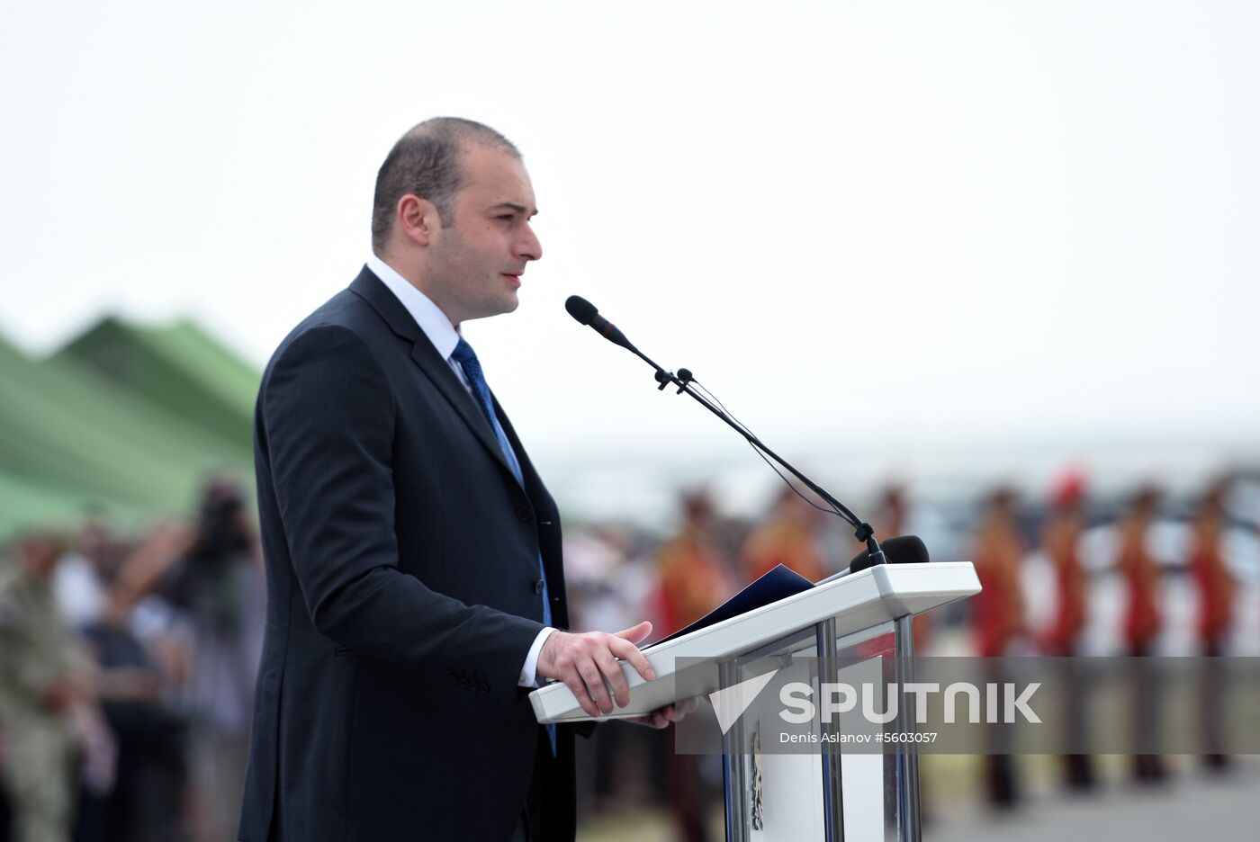 Kick-off ceremony for Noble Partner military exercise in Georgia