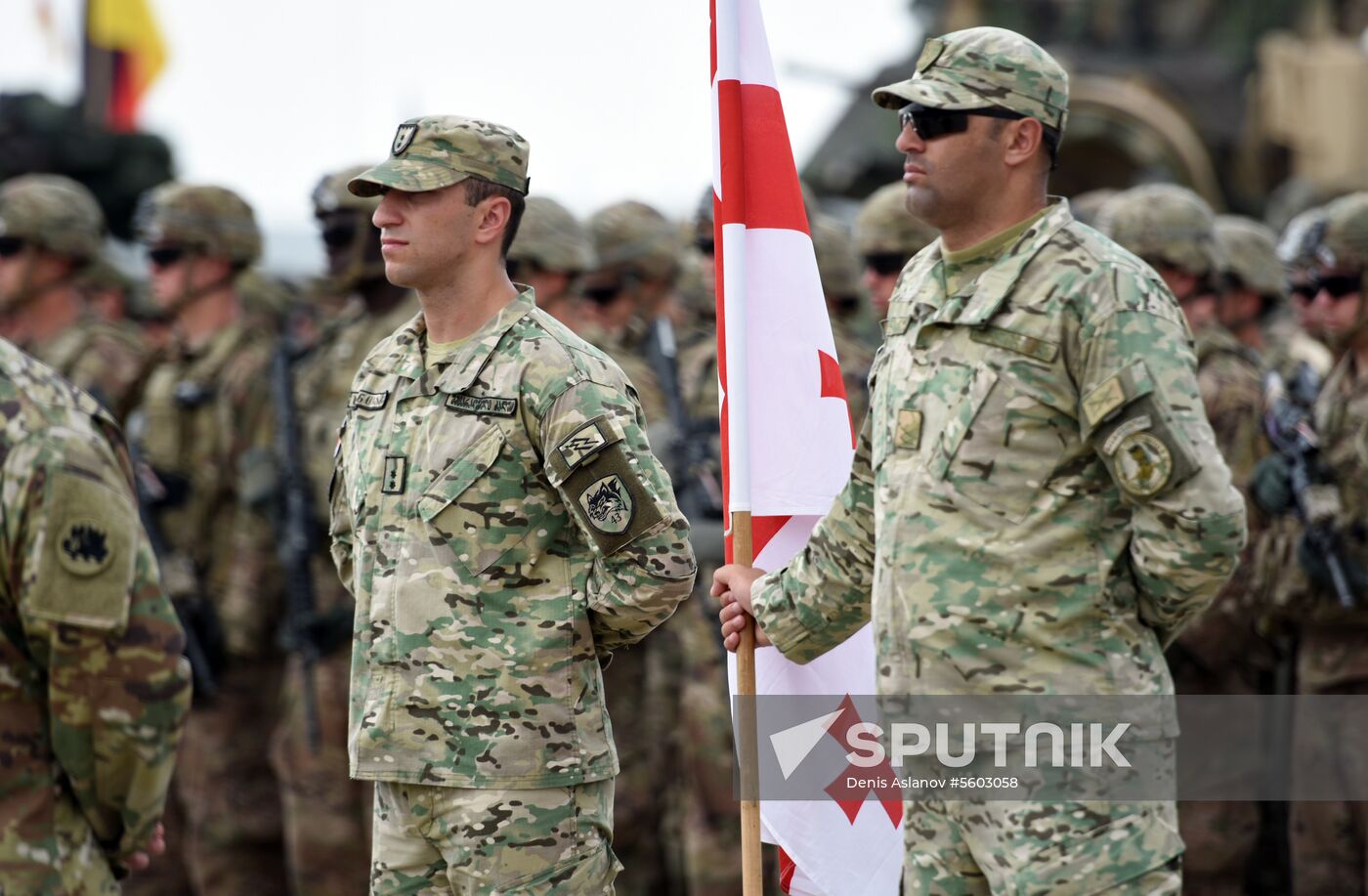 Kick-off ceremony for Noble Partner military exercise in Georgia