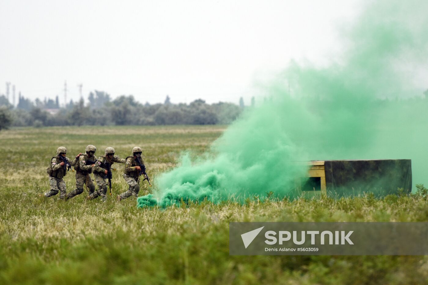 Kick-off ceremony for Noble Partner military exercise in Georgia