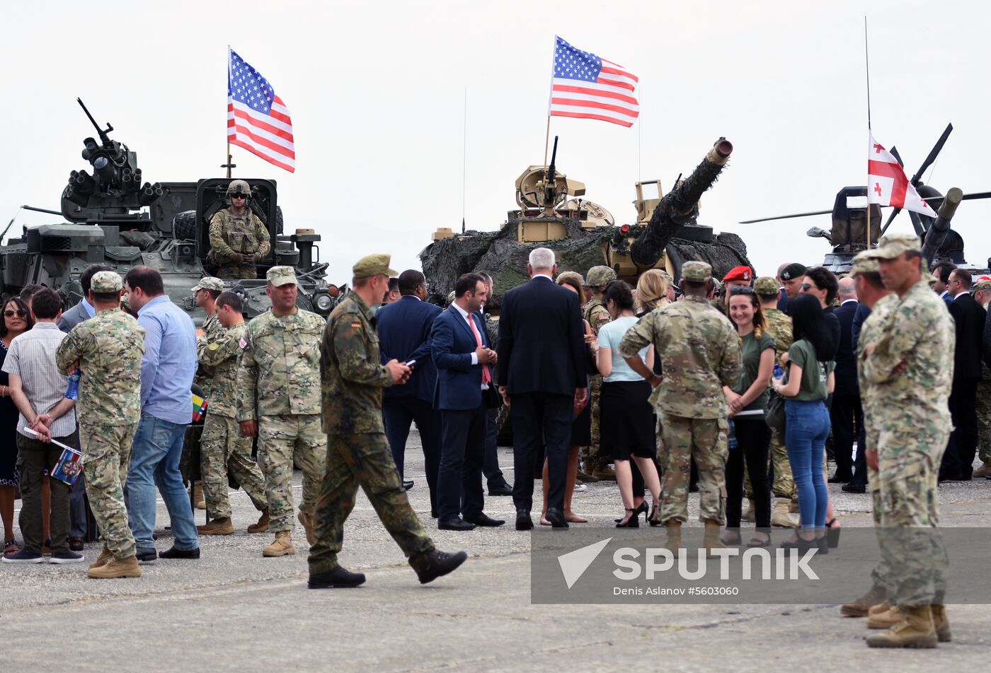 Kick-off ceremony for Noble Partner military exercise in Georgia