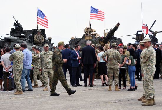 Kick-off ceremony for Noble Partner military exercise in Georgia