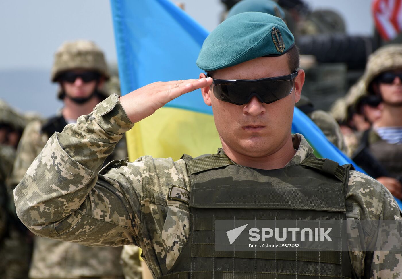 Kick-off ceremony for Noble Partner military exercise in Georgia
