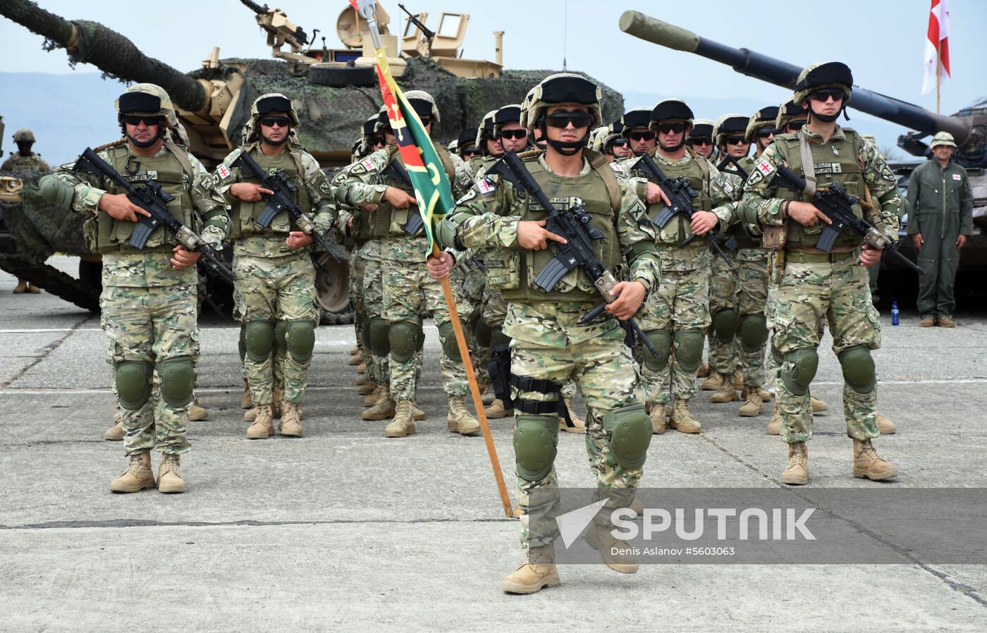 Kick-off ceremony for Noble Partner military exercise in Georgia