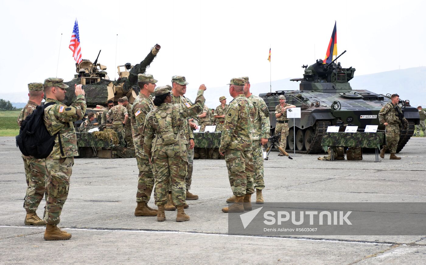 Kick-off ceremony for Noble Partner military exercise in Georgia