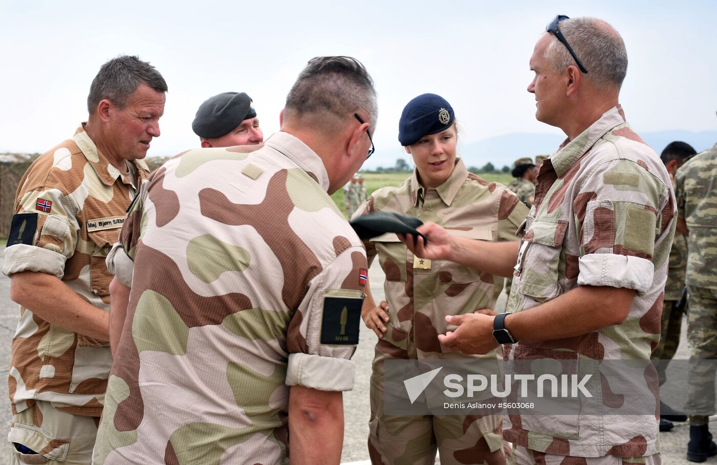 Kick-off ceremony for Noble Partner military exercise in Georgia