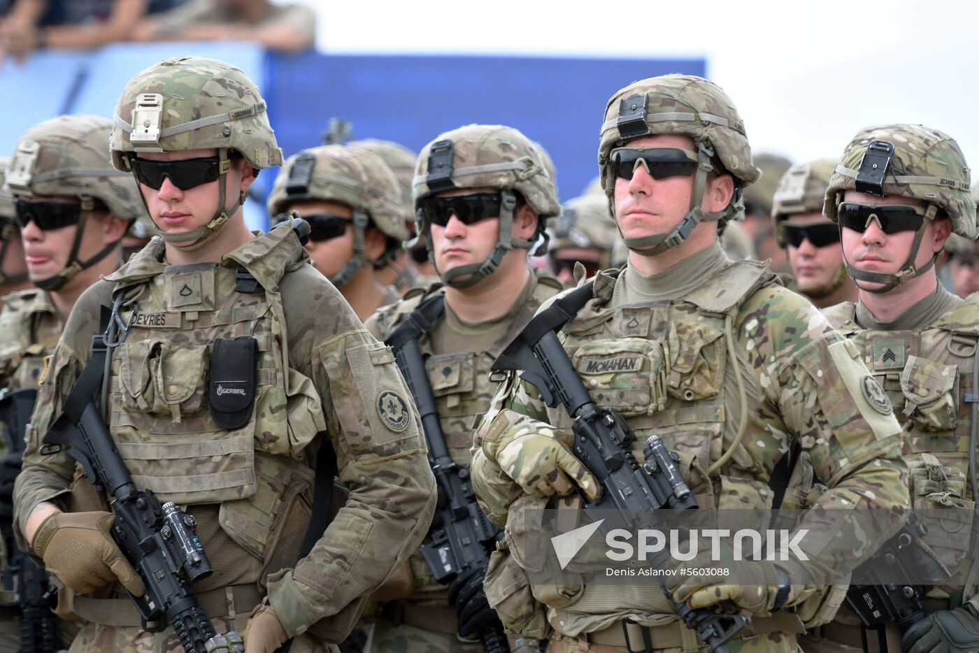 Kick-off ceremony for Noble Partner military exercise in Georgia